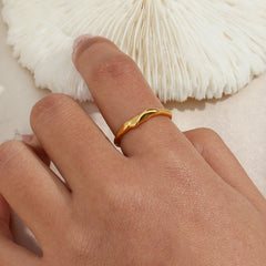European & American Stainless Steel Bamboo Ring
