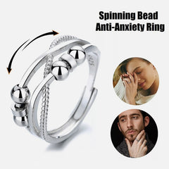 Rotatable Open-Design Double-Layer Ring for Women