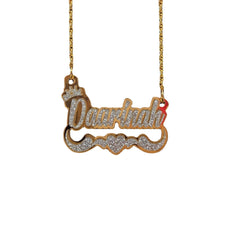 English Name Necklace Earring Set
